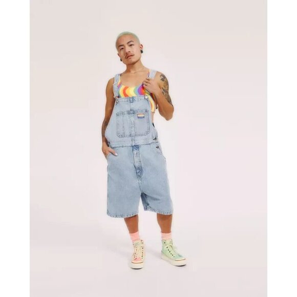 Levi's Light Blue Denim Overall Romper - Picture 2 of 16